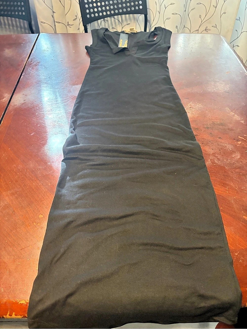 SL Apparel Sleeveless Maxi Dress in Black Size Small NWT
